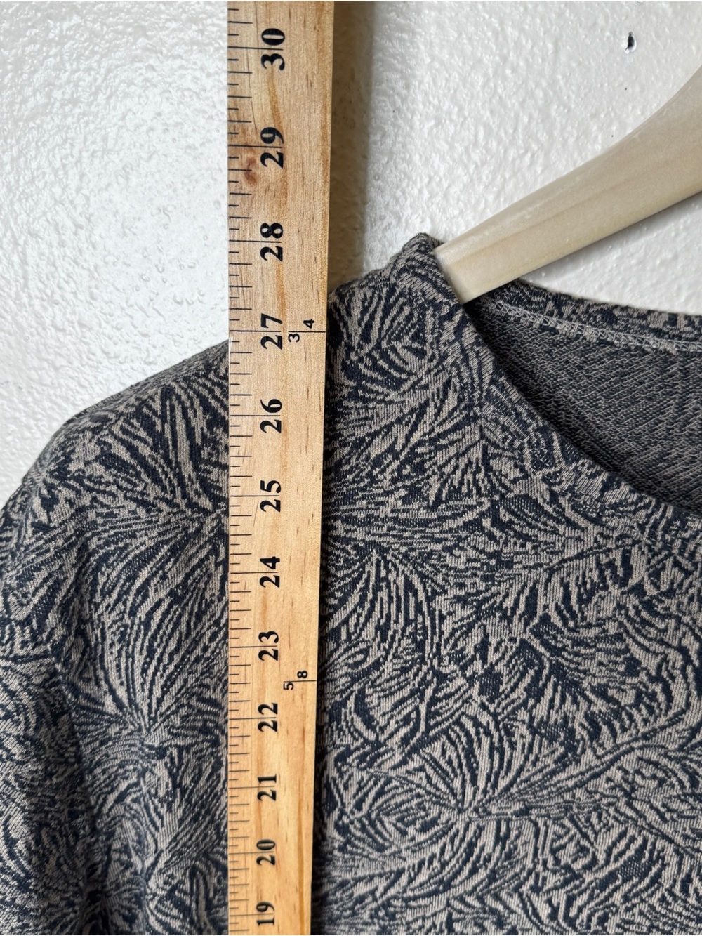 Theory Shirt Mens XL Jacquard Palm Crewneck Short Sleeve Minimalist Casual - Picture 4 of 6